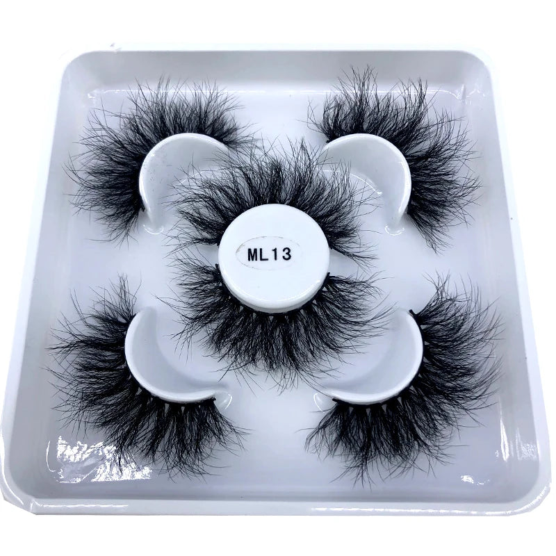 Faux Cils 3D Mink Naturels 2025 – Lot 3 Paires Longues | Extensions Cils Beauté