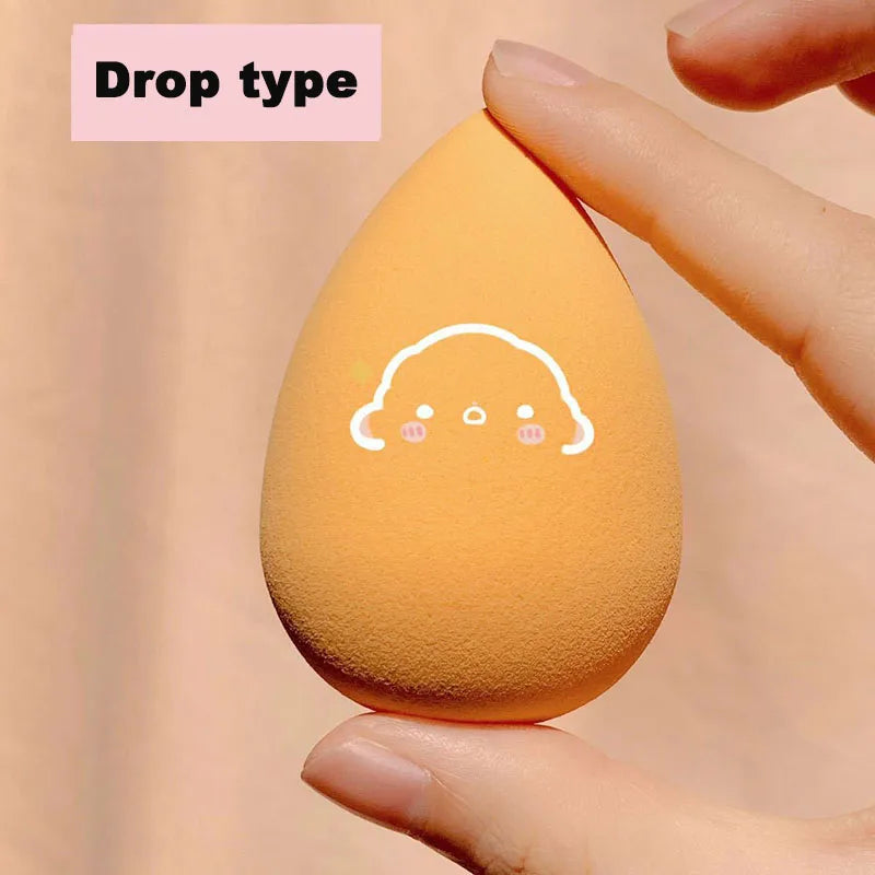Lot 4 Éponges Maquillage Blender Tendance – Puff Cosmétique Fond de Teint & Poudre | Outil Beauté Application Douce