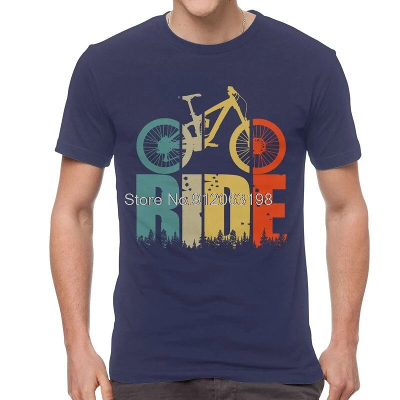 T-Shirt Homme VTT MTB Passionné – Coton Manches Courtes Cyclisme Bikers Cadeau Streetwear | Mode Homme Premium