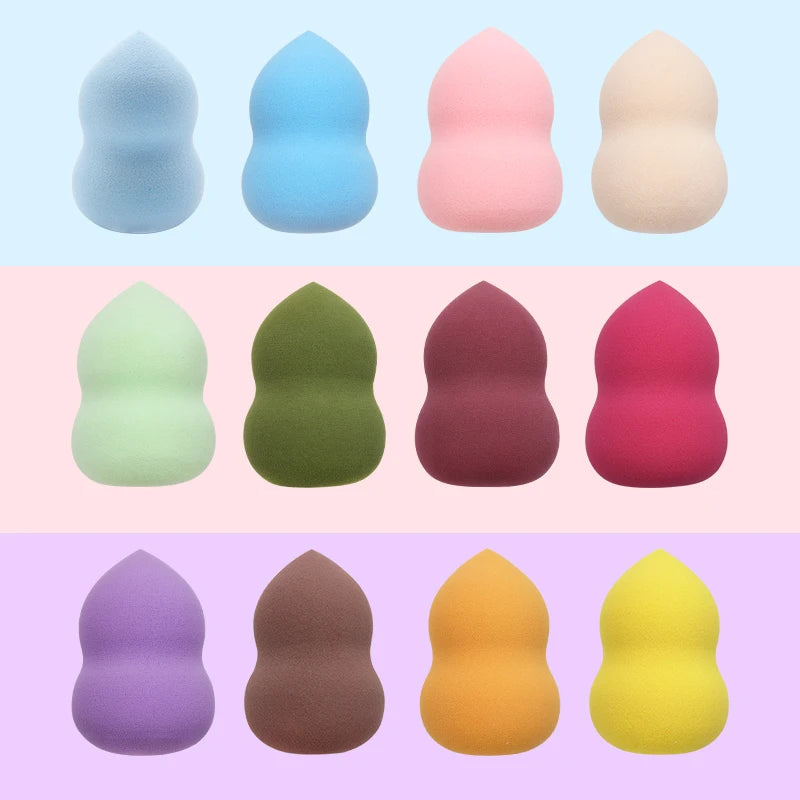 Éponge Maquillage Forme Calebasse – Puff Fond de Teint & Correcteur Doux | Applicateur Cosmétique Mixte