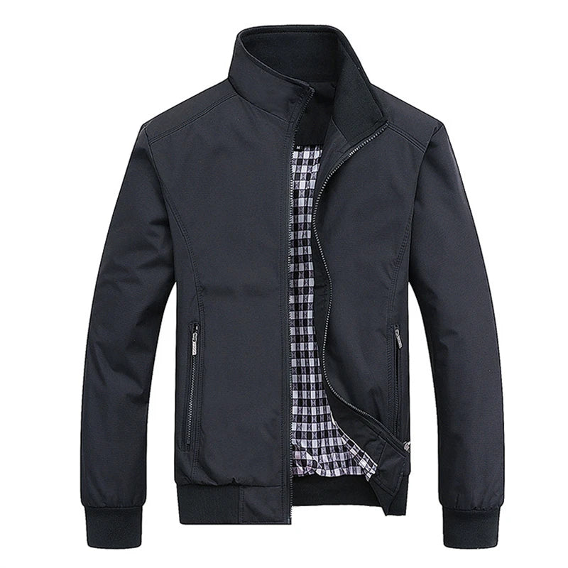 Herren Bomberjacke Slim Casual Uni Mode Frühling Herbst Große Größen M bis 8XL – Elegante Trendige Baseballjacke | Premium Herrenmode