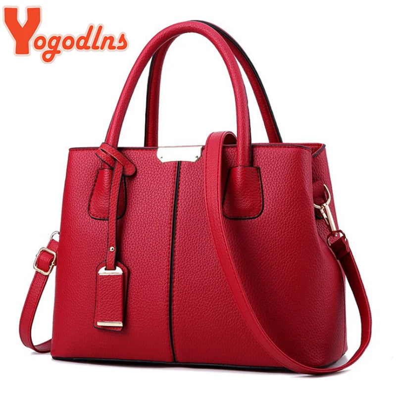 Sac à Main Cuir Femme Luxe – Yogodlns Designer Bag Bandoulière Élégante Purse Mode
