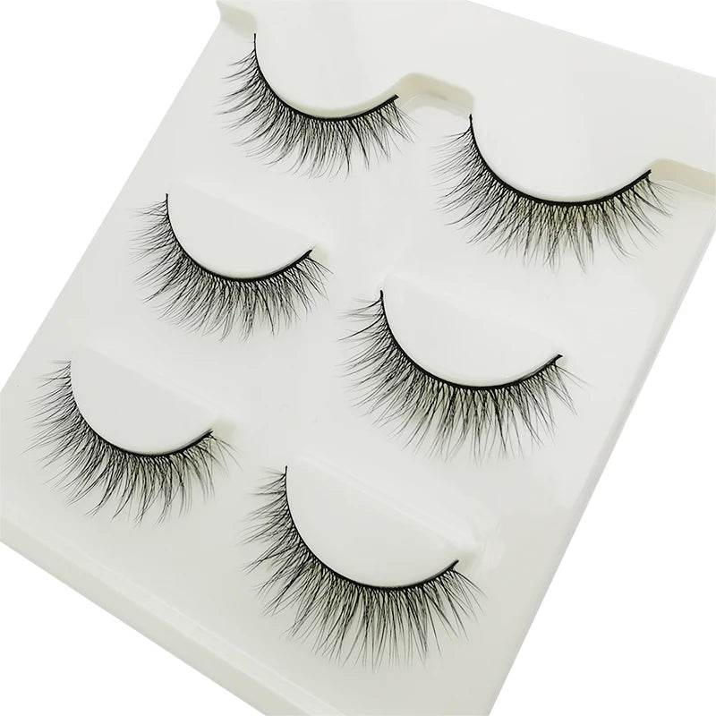 Lot 3 Paires Faux Cils 3D Vison SHIDISHANGPIN – 27 Styles Fluffy Wispy Épais | Cils Faux Faits Main Maquillage Yeux