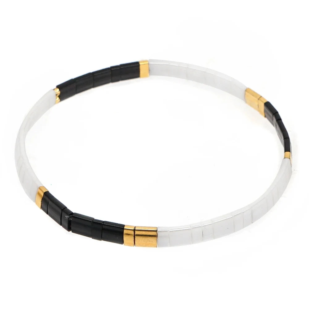 Go2boho Bracelet Miyuki Tila Perles Japonaises – Bijou Tendance Unisexe, Cadeau Classique & Original | Homme & Femme