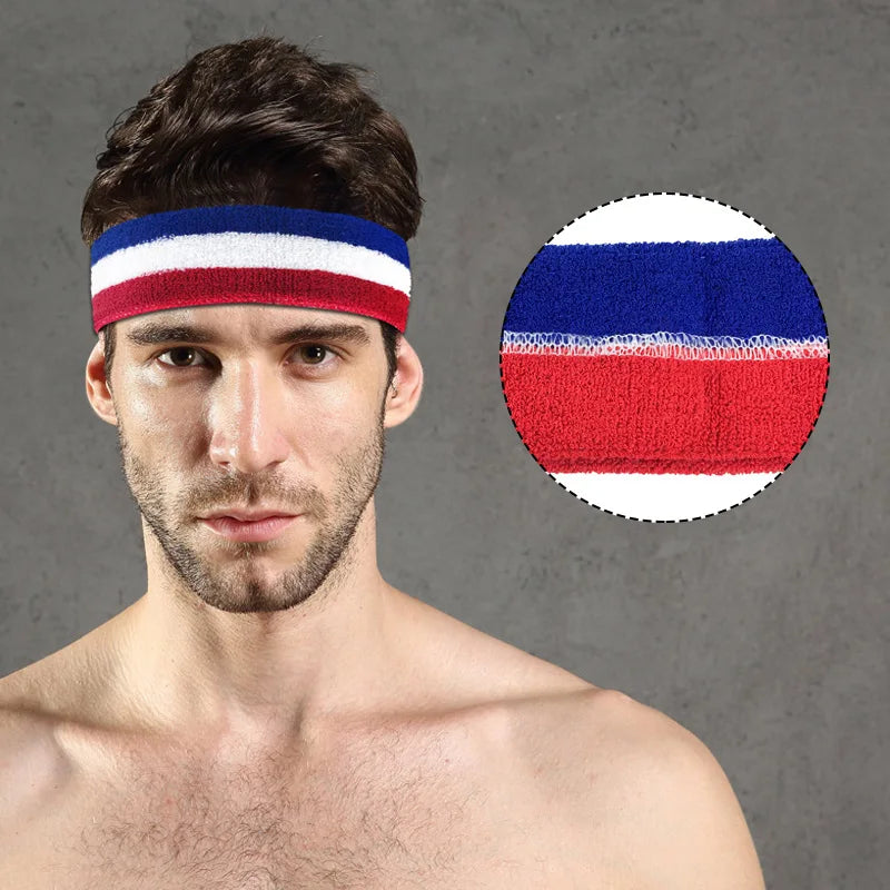 Bandeau Sport Absorbant Unisexe – Élastique & Respirant | Running, Yoga, Cyclisme & Fitness | Serre-Tête Anti-Transpiration Homme & Femme