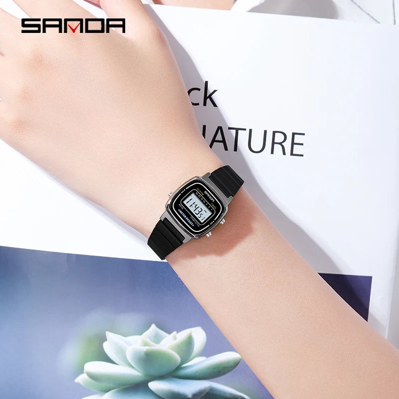 Montre Femme Luxe SANDA Dorée Quartz Classique – Étanche Élégante Cadeau Fashion