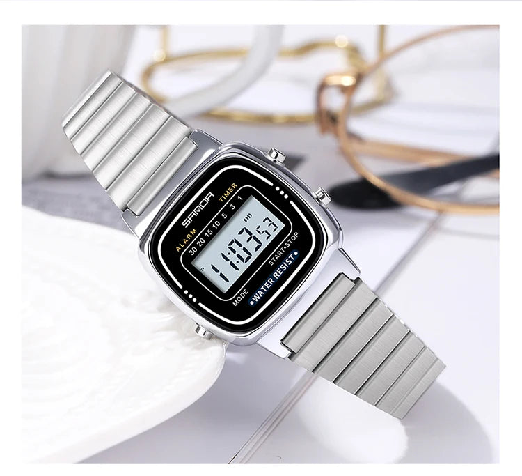 Montre Femme Luxe SANDA Dorée Quartz Classique – Étanche Élégante Cadeau Fashion