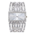 Montre Femme Diamant Rectangle Or 2025 – Bracelet Alliage Doré Quartz Luxe Cadeau