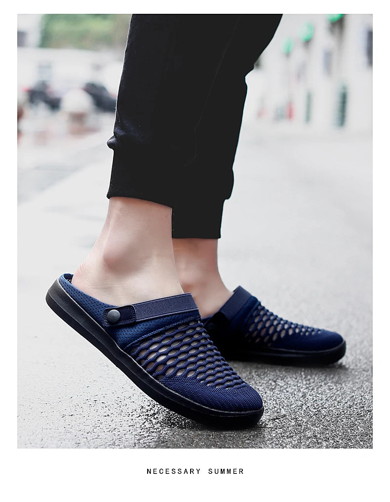 Sandales Mesh Respirantes Slip-on Homme Plage – Légères Fashion Été Casual