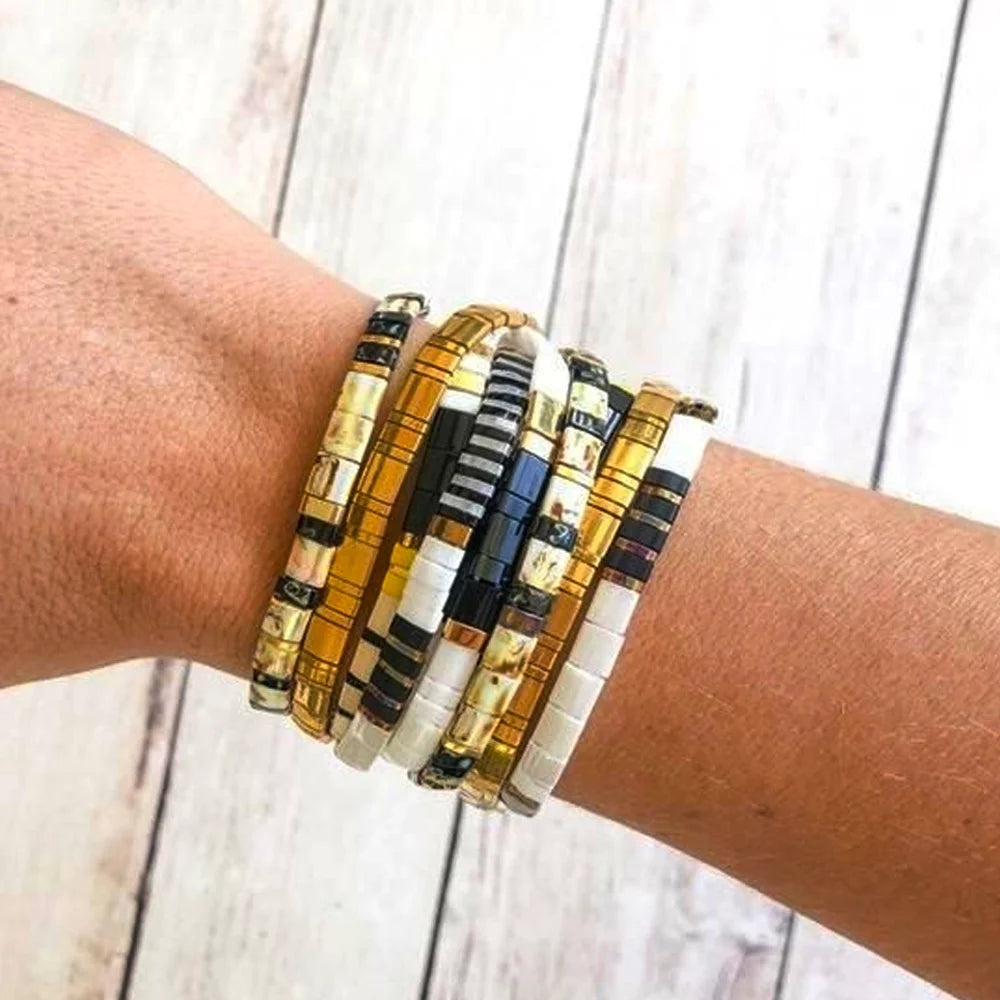 Go2boho Bracelet Miyuki Tila Perles Japonaises – Bijou Tendance Unisexe, Cadeau Classique & Original | Homme & Femme