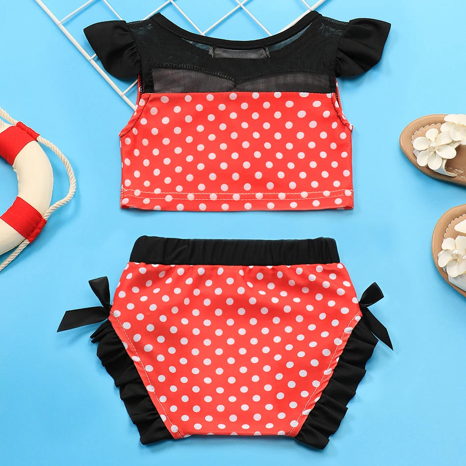 Maillot de Bain Fille Princesse Sirené – Costume Plage Piscine Été Enfant Anna Elsa Raiponce Mirabel