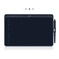 HUION HS611 Tablette Graphique – Stylet Sans Pile Fonction Inclinaison | 3 Couleurs, Touches Multimédia & Barre Media
