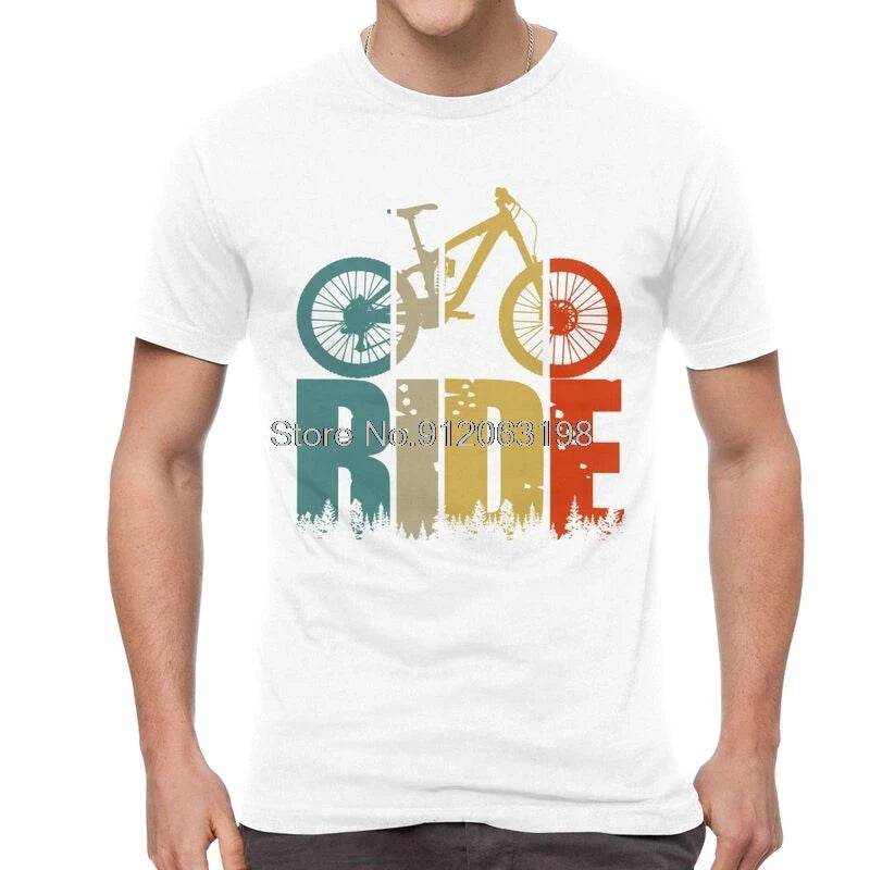 T-Shirt Homme VTT MTB Passionné – Coton Manches Courtes Cyclisme Bikers Cadeau Streetwear | Mode Homme Premium