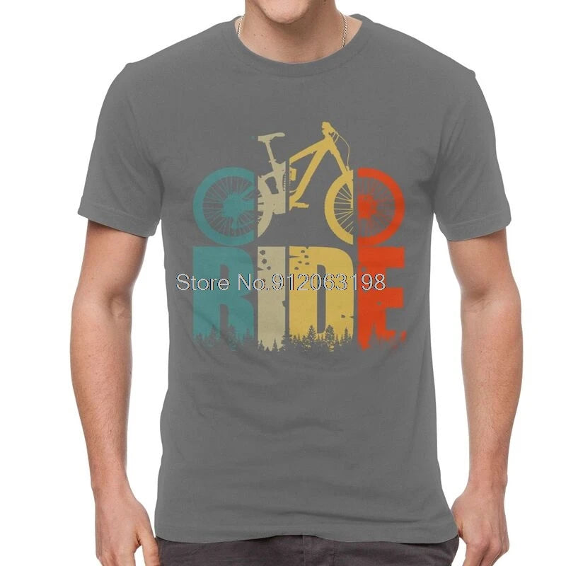 T-Shirt Homme VTT MTB Passionné – Coton Manches Courtes Cyclisme Bikers Cadeau Streetwear | Mode Homme Premium