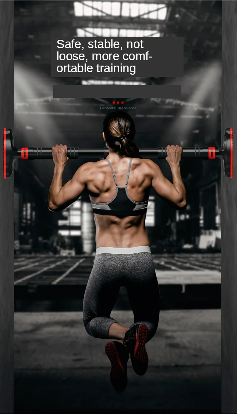 Barre de Traction Porte Réglable Acier – Pull-Up, Abdos & Musculation à Domicile | Sans Perçage | Fitness Home Gym