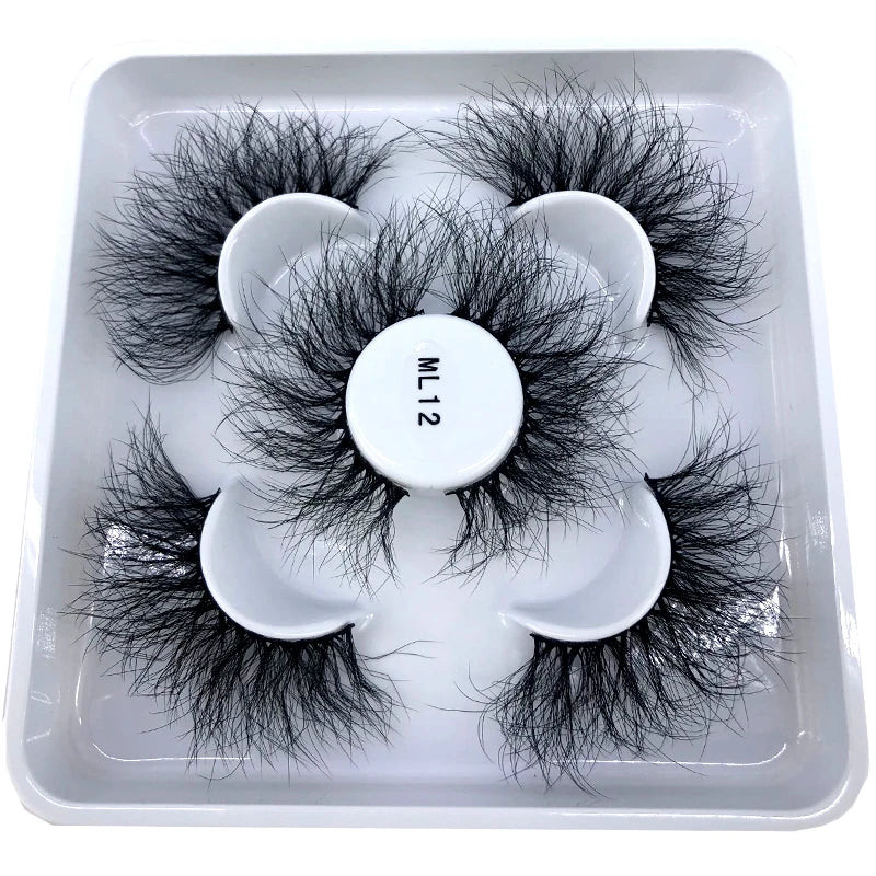 Faux Cils 3D Mink Naturels 2025 – Lot 3 Paires Longues | Extensions Cils Beauté