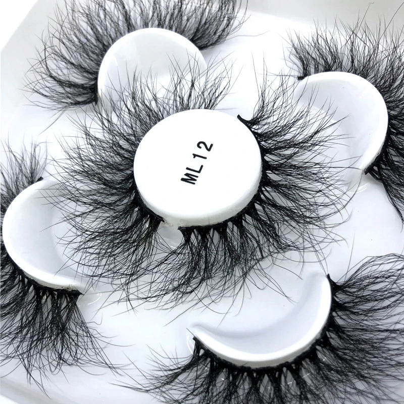 Faux Cils 3D Mink Naturels 2025 – Lot 3 Paires Longues | Extensions Cils Beauté