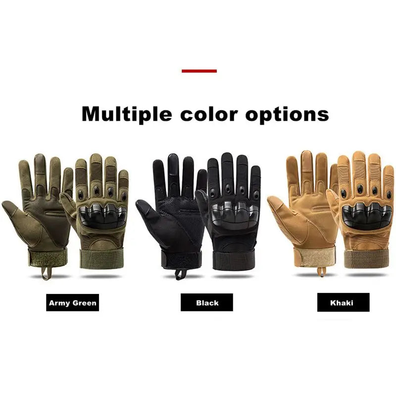 Gants Tactiques Plein Doigt Outdoor – Écran Tactile & Grip | Randonnée, Moto & Musculation | Protection Fitness