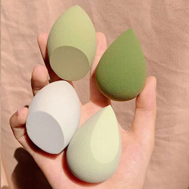 Lot 4 Éponges Maquillage Blender Tendance – Puff Cosmétique Fond de Teint & Poudre | Outil Beauté Application Douce