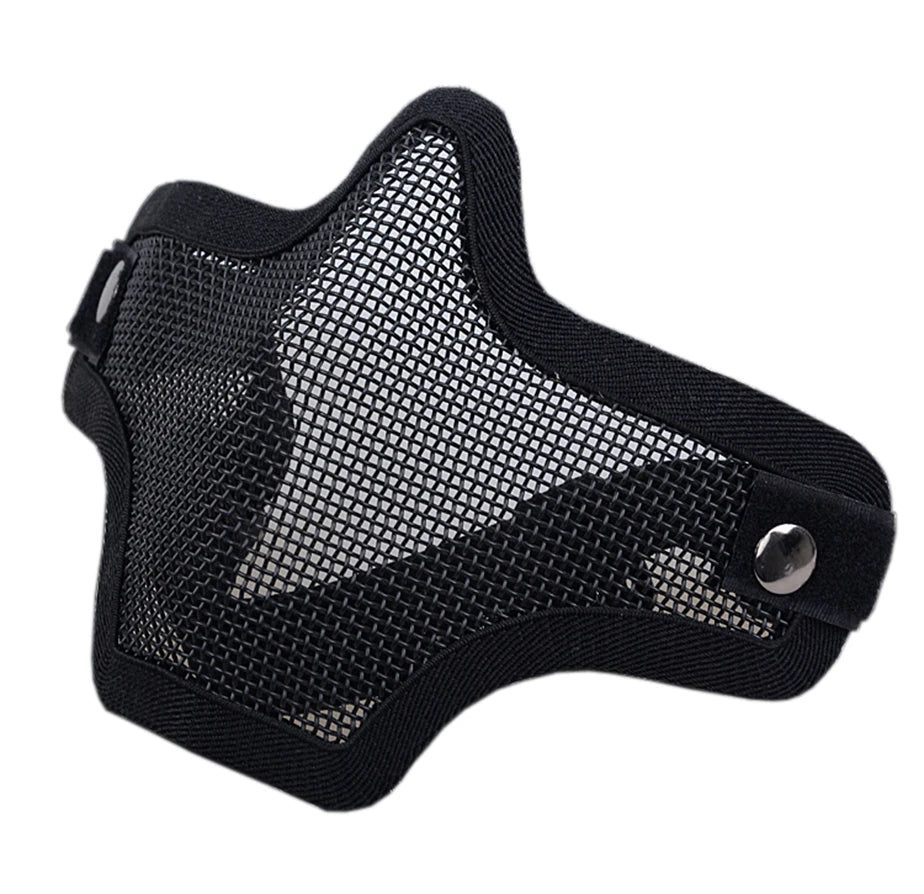 Masque Tactique Demi-Visage Tête de Mort - Airsoft, Paintball & Chasse