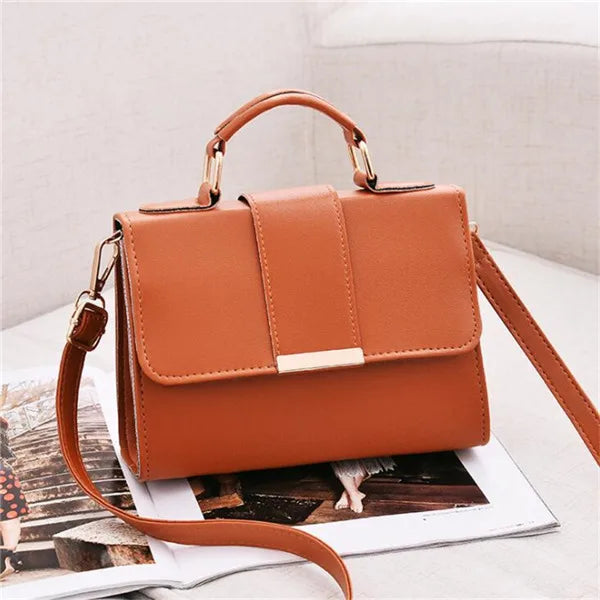 Sac À Main Femme Retro Cuir PU – Pochette Rabat Bandoulière Messenger Vintage Chic