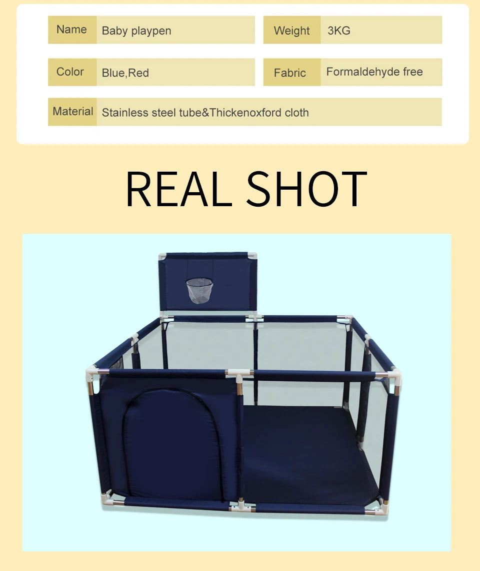 IMBABY Parc Bébé Sécurisé – Barrière de Protection Enfant | Piscine à Balles, Aire de Jeux Modulable Nouveau-Né