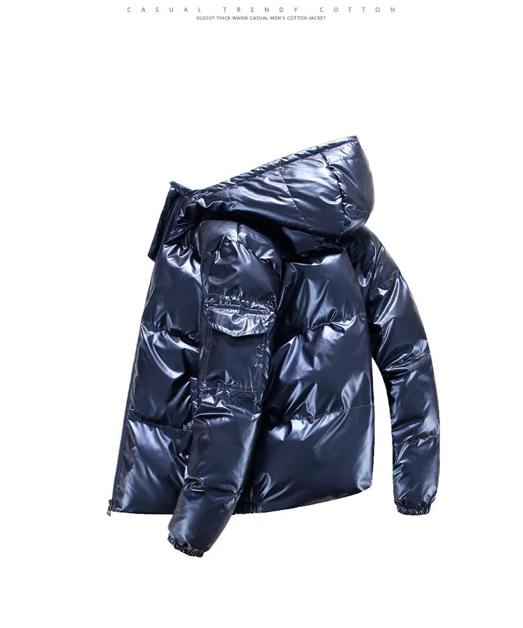 Parka Hiver Homme Harajuku Zip Capuche 2024 – Manteau Chaud Coupe-Vent Casual