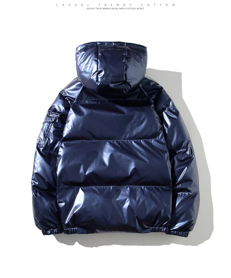 Parka Hiver Homme Harajuku Zip Capuche 2024 – Manteau Chaud Coupe-Vent Casual