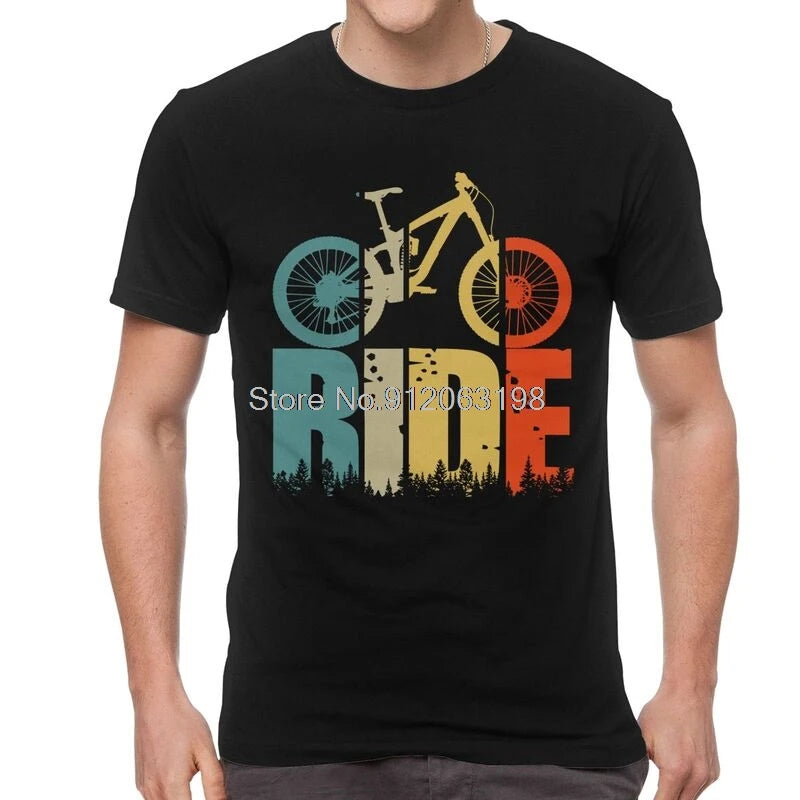 T-Shirt Homme VTT MTB Passionné – Coton Manches Courtes Cyclisme Bikers Cadeau Streetwear | Mode Homme Premium