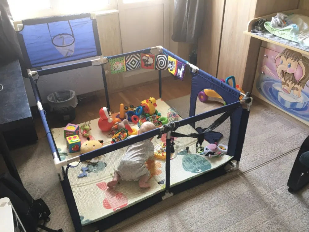 IMBABY Parc Bébé Sécurisé – Barrière de Protection Enfant | Piscine à Balles, Aire de Jeux Modulable Nouveau-Né