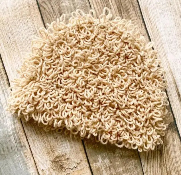 Lustige lockige Perückenmütze für Kinder – Gestrickte Wintermütze für Jungen und Mädchen, witziges Accessoire