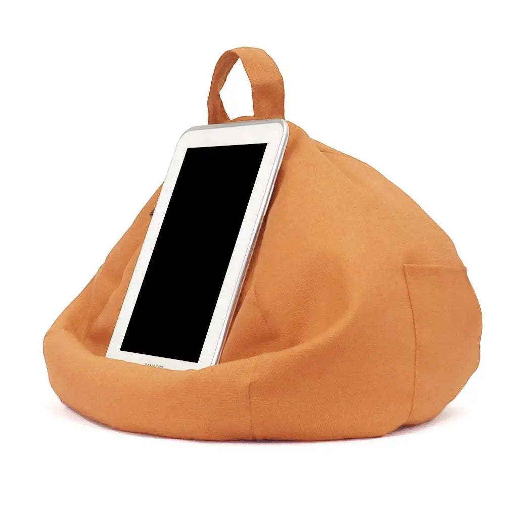Coussin Bean Bag Multifonction Portable – Support Tablette iPad & iPhone, Lecture, Voiture & Maison | Coussin Imitation Lin