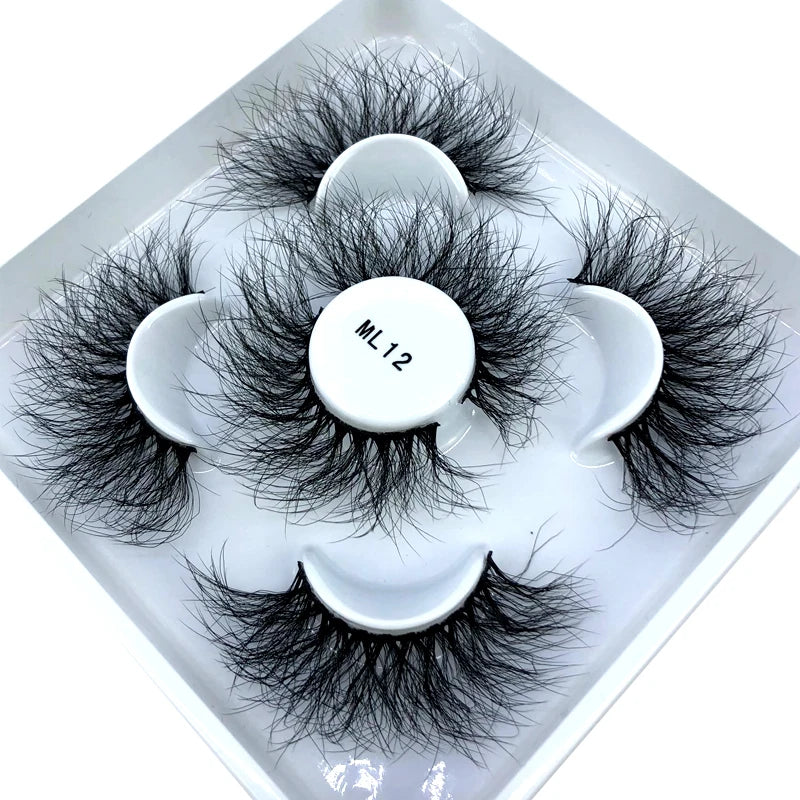 Faux Cils 3D Mink Naturels 2025 – Lot 3 Paires Longues | Extensions Cils Beauté