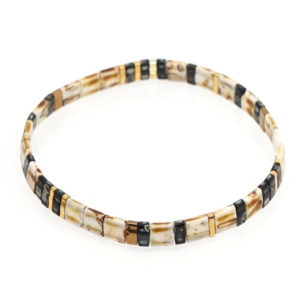 Go2boho Bracelet Miyuki Tila Perles Japonaises – Bijou Tendance Unisexe, Cadeau Classique & Original | Homme & Femme
