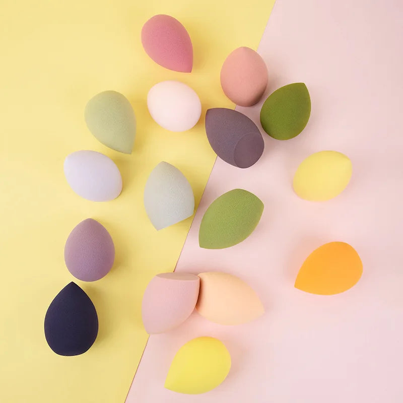 Lot 4 Éponges Maquillage Blender Tendance – Puff Cosmétique Fond de Teint & Poudre | Outil Beauté Application Douce