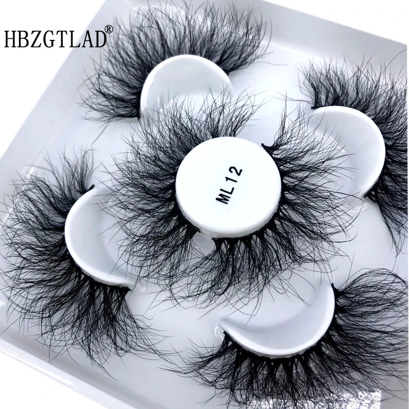 Faux Cils 3D Mink Naturels 2025 – Lot 3 Paires Longues | Extensions Cils Beauté