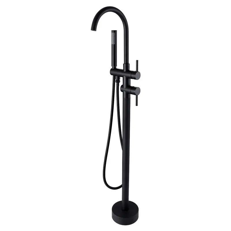 Robinet Baignoire Ìlot Sol Rose Gold – Laiton, Inverseur, Bec Baignoire & Douchette | Style Luxe Salle de Bain