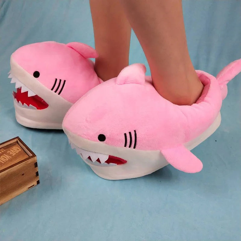 Chaussons Requin Shark Unisexe – Pantoufles Créatives Intérieur Hiver Printemps Fourrure