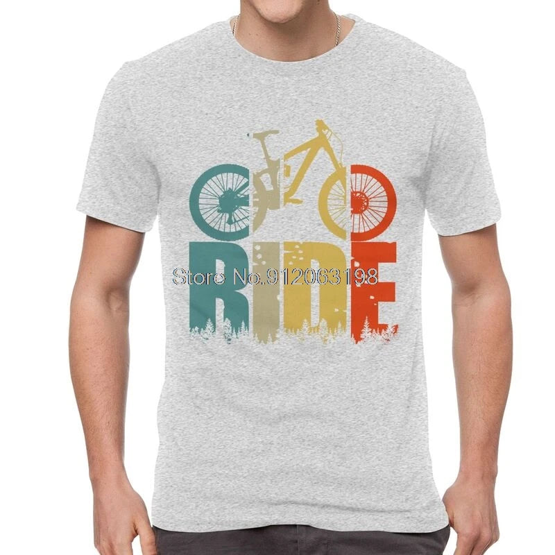 T-Shirt Homme VTT MTB Passionné – Coton Manches Courtes Cyclisme Bikers Cadeau Streetwear | Mode Homme Premium