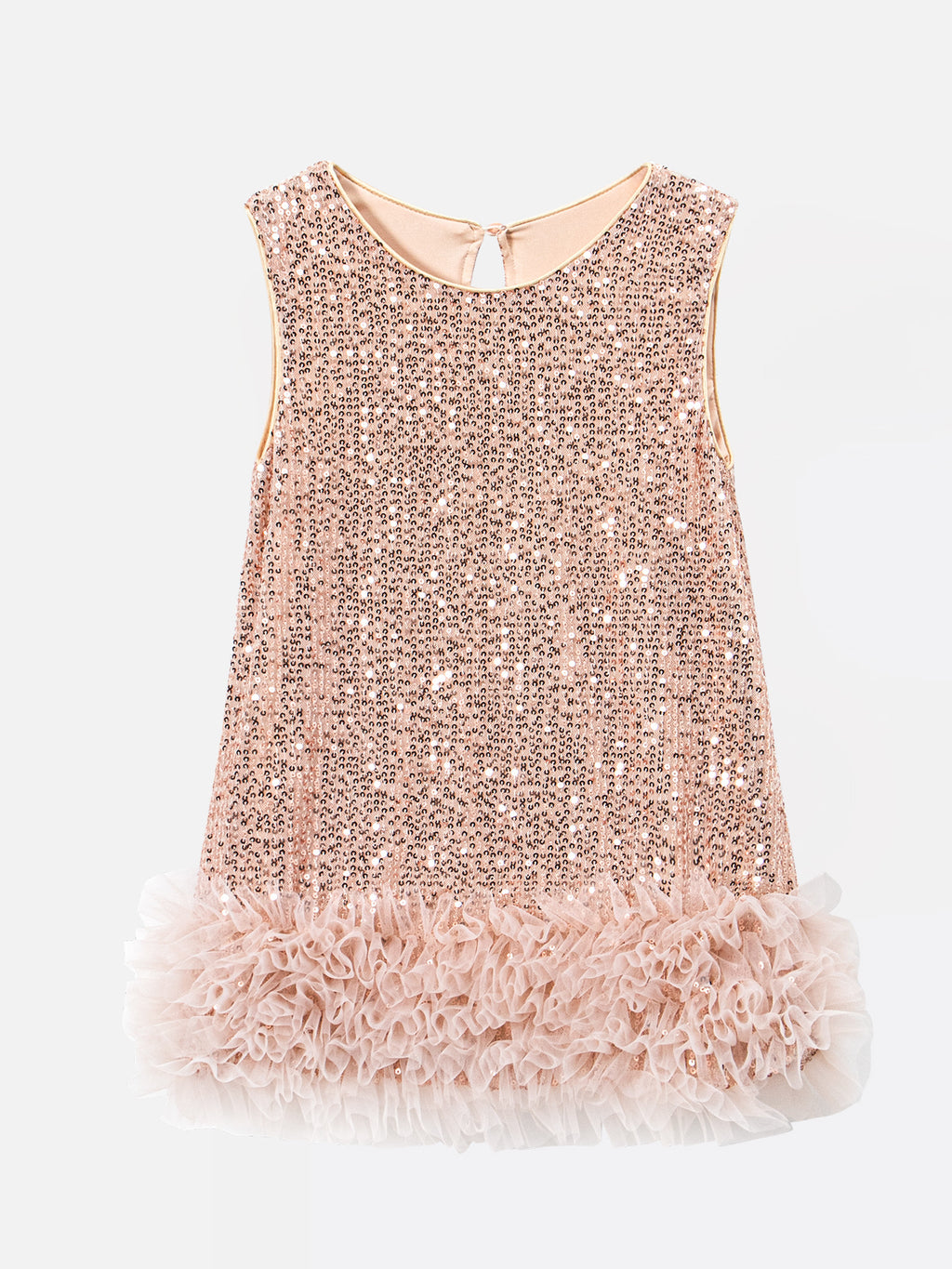 Robe Princesse Fille À Paillettes Sans Manches – Tenue Anniversaire Fête 2-8 Ans