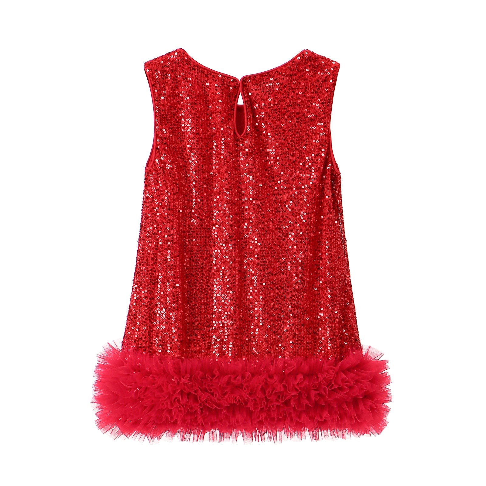 Robe Princesse Fille À Paillettes Sans Manches – Tenue Anniversaire Fête 2-8 Ans