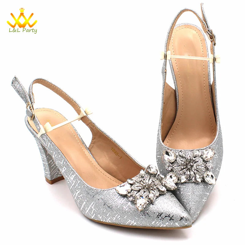 Ensemble Chaussures + Sac Italien Orange Cristal – Pumps Luxe Mariage Fête 2024