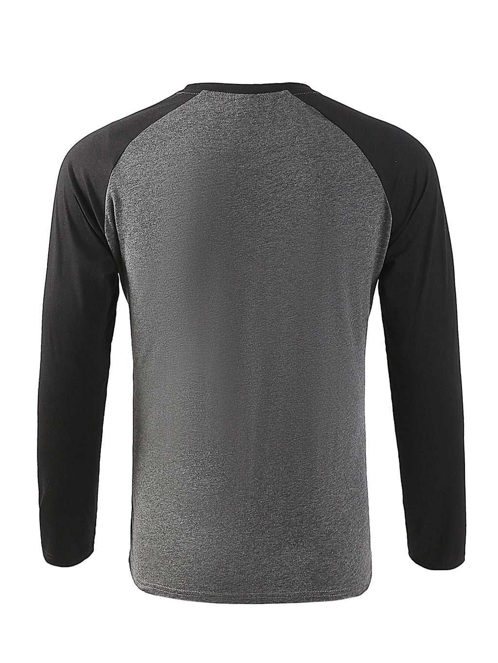 Herren Langarm-T-Shirt Rundhals Patchwork Zweifarbig Raglan Casual – Trend Frühling Herbst Bequem | Herren Streetwear Mode