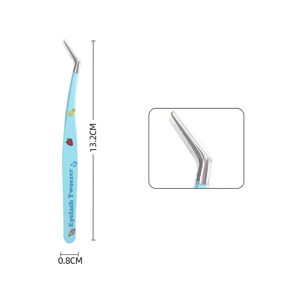 Pinces Extension Cils Inox – Outil Pose Cils & Nail Art | Ramasse-Strass