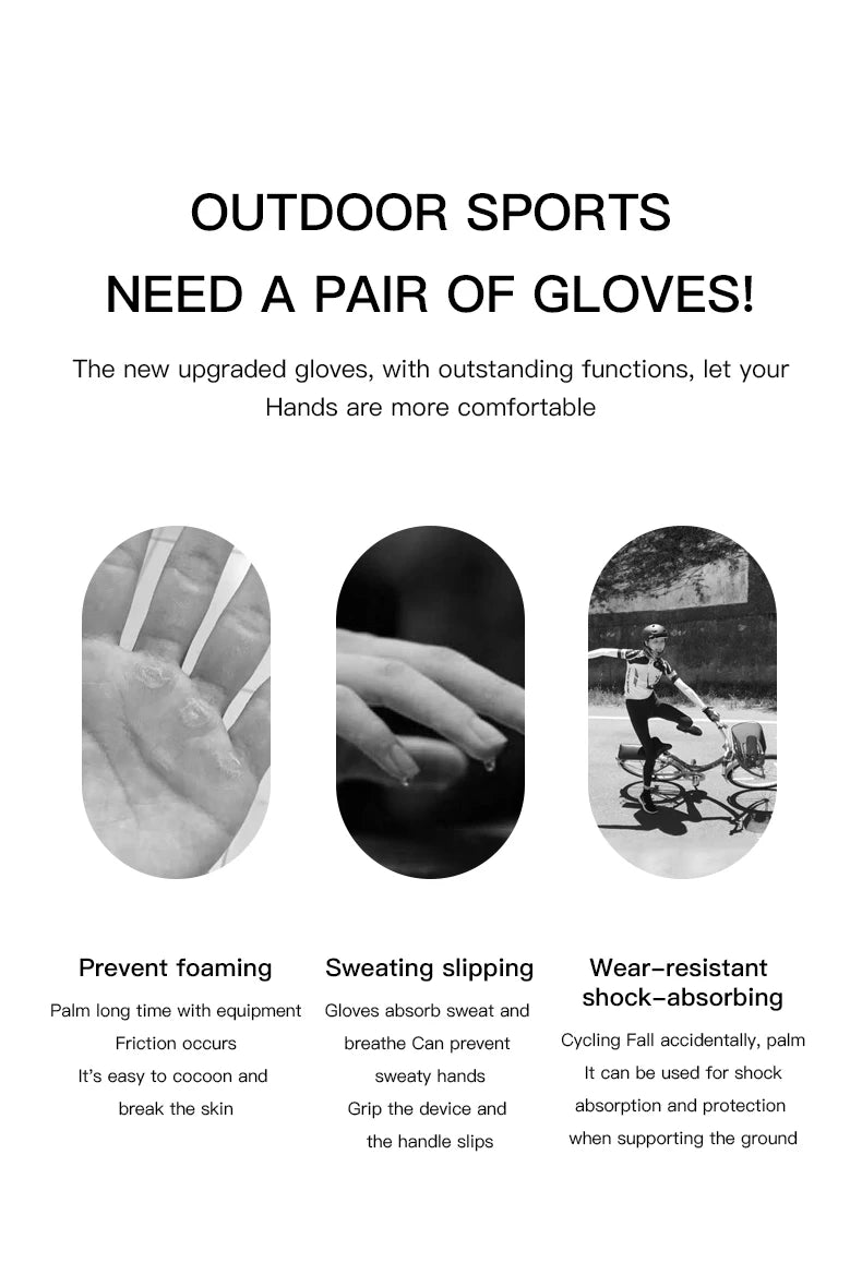 Gants VTT & Cyclisme Tactiles Anti-Chocs – Respirants & Légers | Mountain Bike, Fitness & Sport Outdoor | Printemps Été