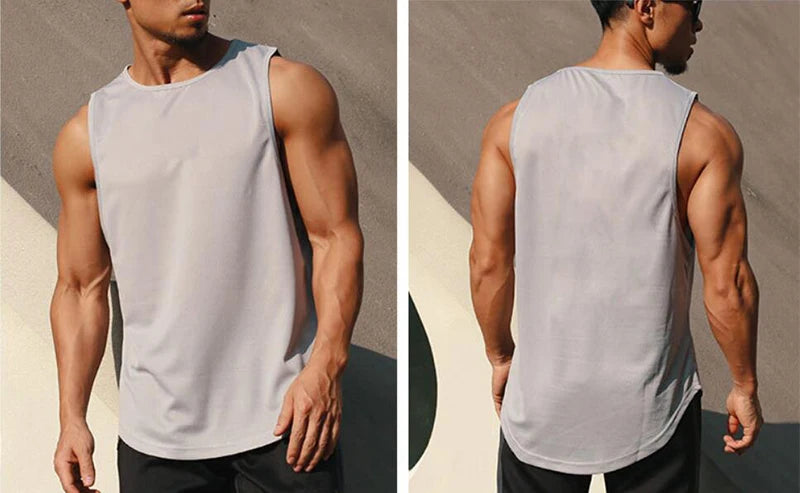 Débardeur Sport Homme Sans Manches Imprimé – Séchage Rapide & Respirant | Gym, Basketball & Fitness | Tank Top Été