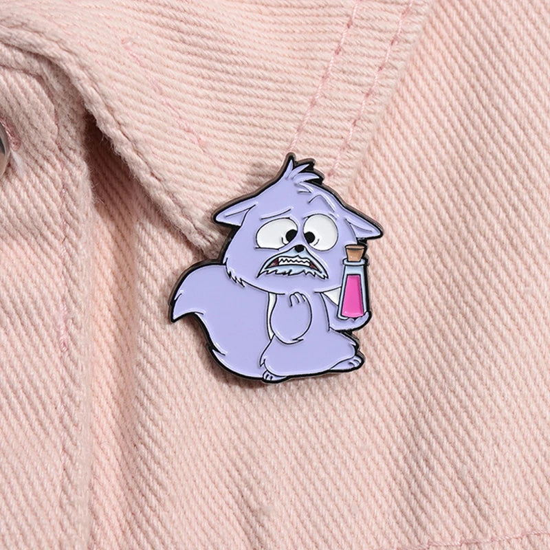 Pin's Émail Animaux Cartoon – Pingouin, Grenouille, Lapin & Chat | Broche Métal Badge Lapel | Bijou Cadeau Tendance