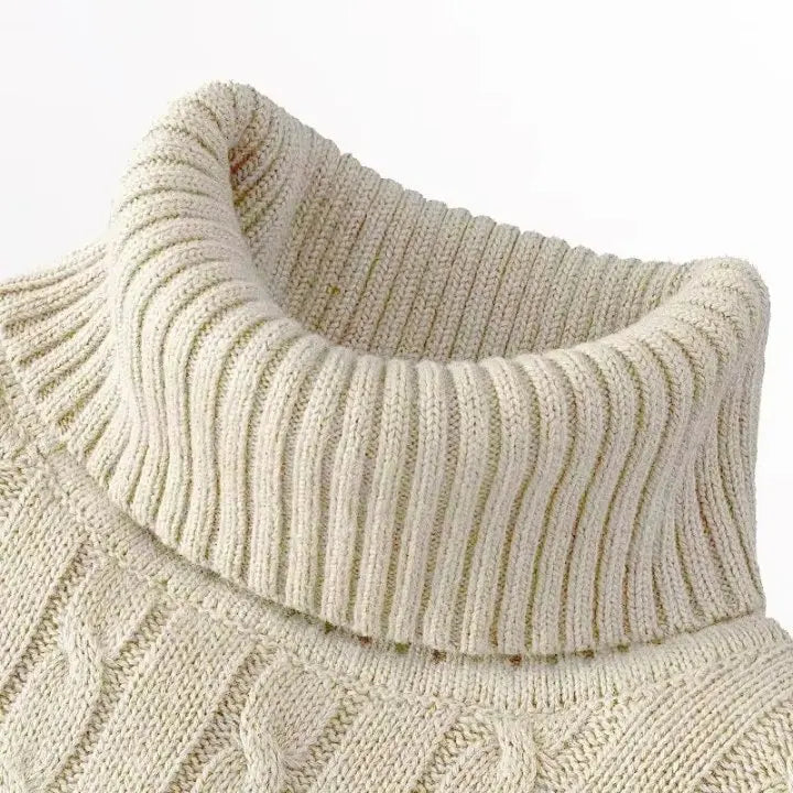 Pull Col Roulé Homme Casual Tricoté Laine Chaud Confortable Jumper Rollneck Hiver Tendance Élégant – Sweater Col Montant Premium Doux | Mode Homme Hiver Premium