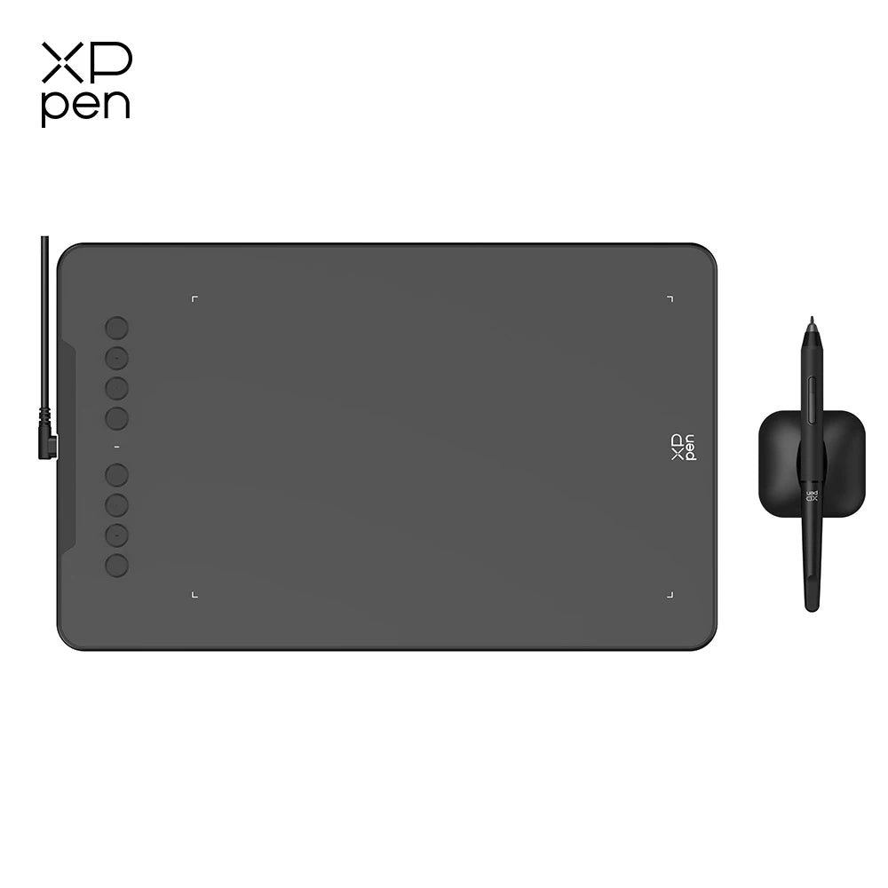XPPen Deco 01 V3 Tablette Graphique 10x6'' – Dessin, Visioconférence & E-Learning | Compatible PC & Mac