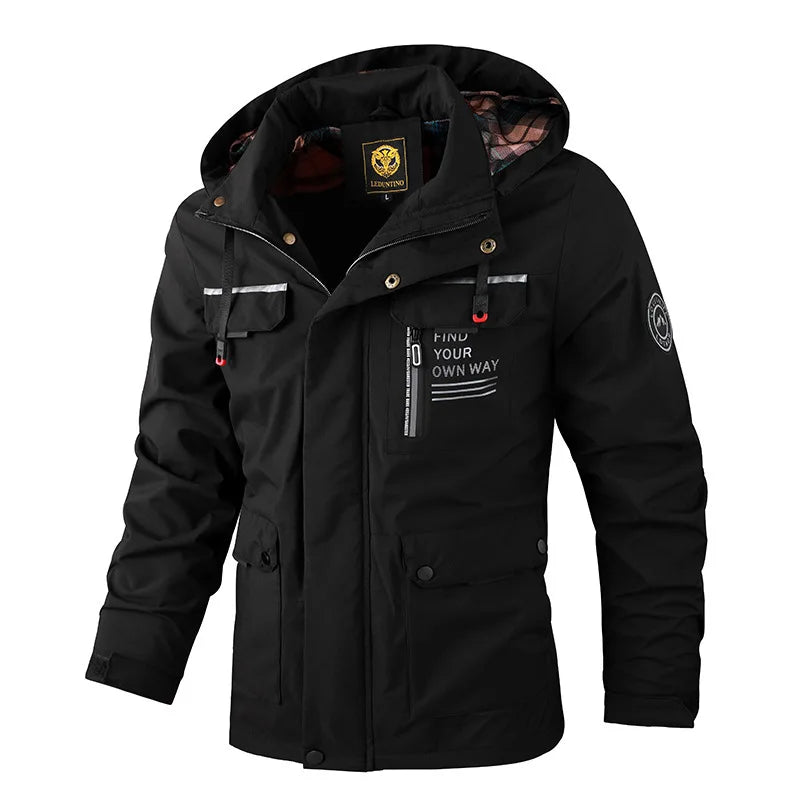 Coupe-Vent Homme Imperméable Softshell Fleece Chaud Épais Capuche Casual Outdoor Hiver Fashion Confortable Performant Intemporel – Coupe-Vent Premium Imperméable Softshell Fleece | Mode Homme Outdoor Hiver Premium